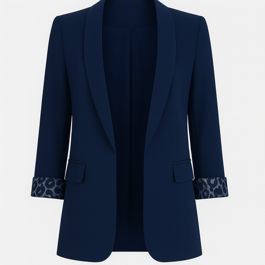 Zahra Tailored Work Blazer – Navy