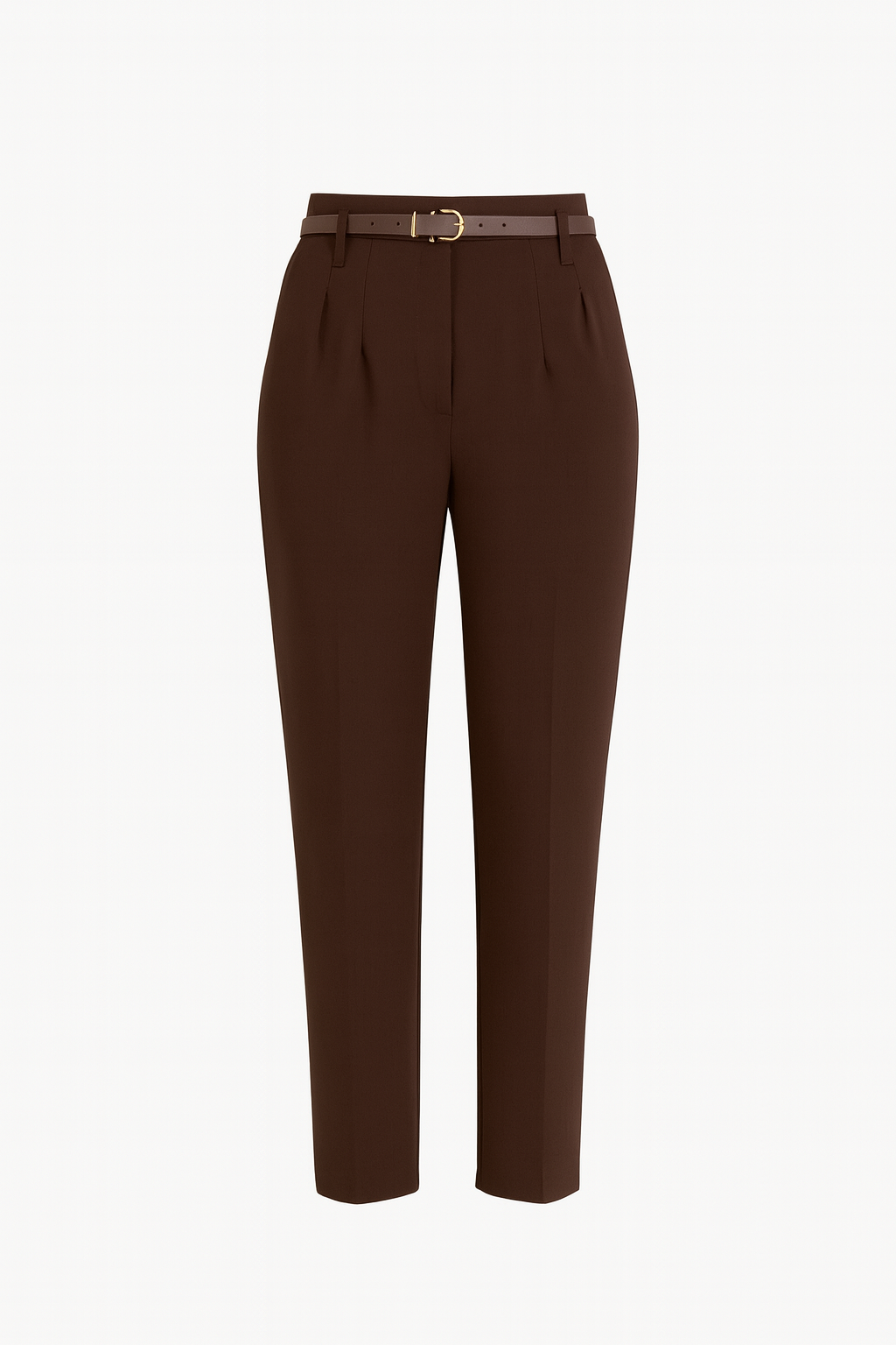 Aya Tailored Work Pants – Chocolate Brown