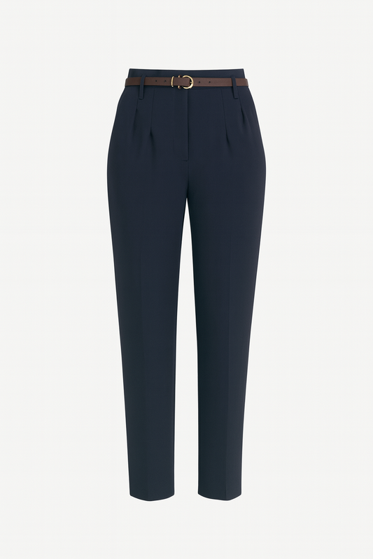 Aya Tailored Work Pants – Navy